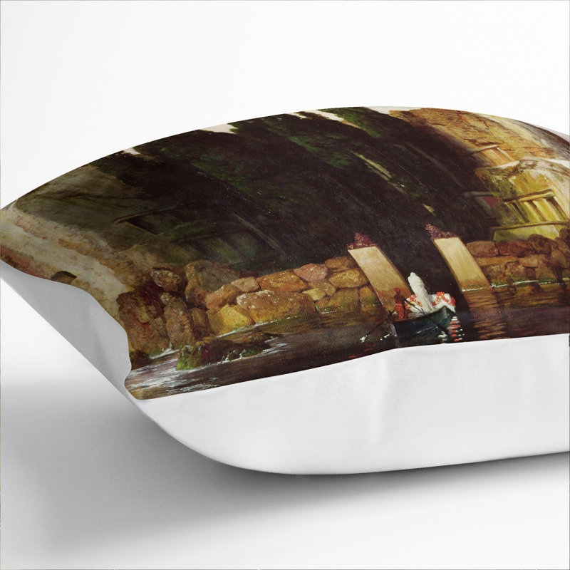 The Isle Of The Dead Vol.3 Square Throw Cushion, White, 55cm H x 55cm W x 20cm D