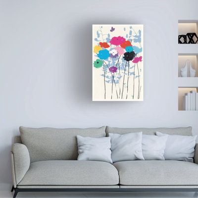 Multicolore prairie standard sur toile par Jenny Frean