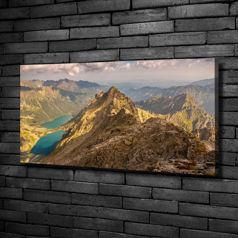 Sea Eye Of The Tatra Mountains - No Frame Print on Canvas, 50cm H x 100cm W
