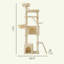 Arbre à chat en sisal beige à 6 niveaux avec condos et hamacs-1407947165-1545079084