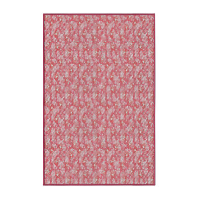 Tapis vert/jaune/gris à motifs