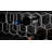  Jesaiah 2-door Home Bar Cabinet Wine Storage Walnut and Black