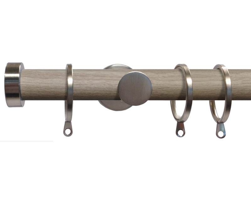 Myrsini 2.8cm Single Pole, 2.80H x 150W x 2.80D cm, Satin Steel