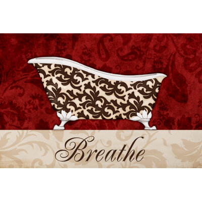 Crimson Breathe Bath - Painting Print
