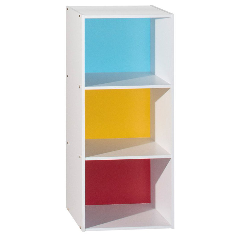 Bibliothèque haute avec rangement ouvert pour la maison ou le bureau, (3 tablettes) H 35,62 po x l 15,9 po x P 11,7 po