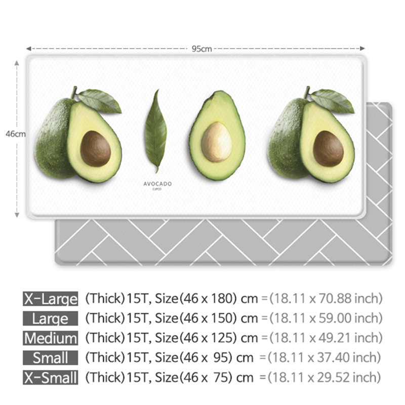Arnitra Abstract Synthetic Water Resistant Anti-Fatigue Non-Skid Kitchen Mat, Runner 1'6" x 3'1"