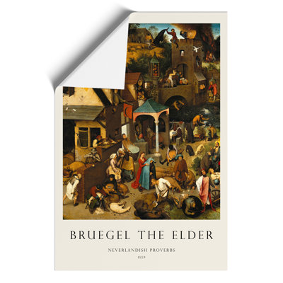 Neverlandish Proverbs by Pieter Bruegel The Elder - No Frame Print
