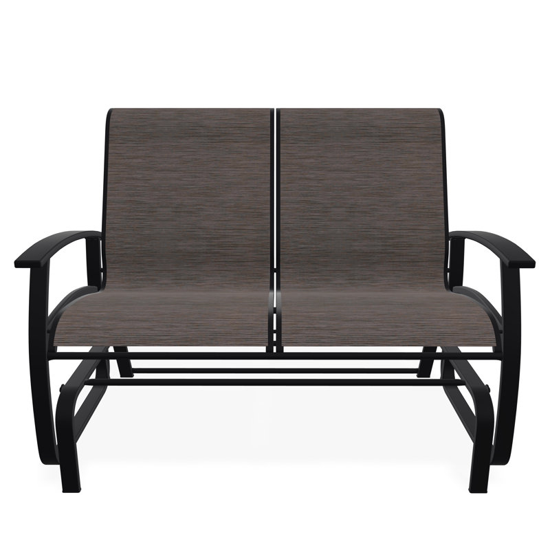 Belle Isle Aluminum Outdoor Rocker & Glider Lounge Chair, Black, James