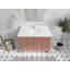 Sonoma X P 22 po D Meuble-lavabo simple en terre cuite chaude avec quartz Cove Edge-100404397
