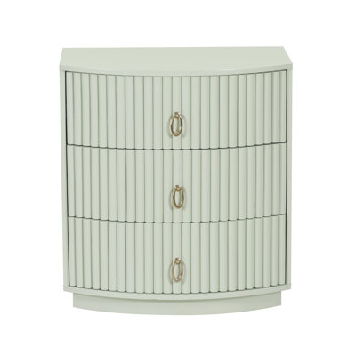 Chantel 3 Drawer Nightstand White