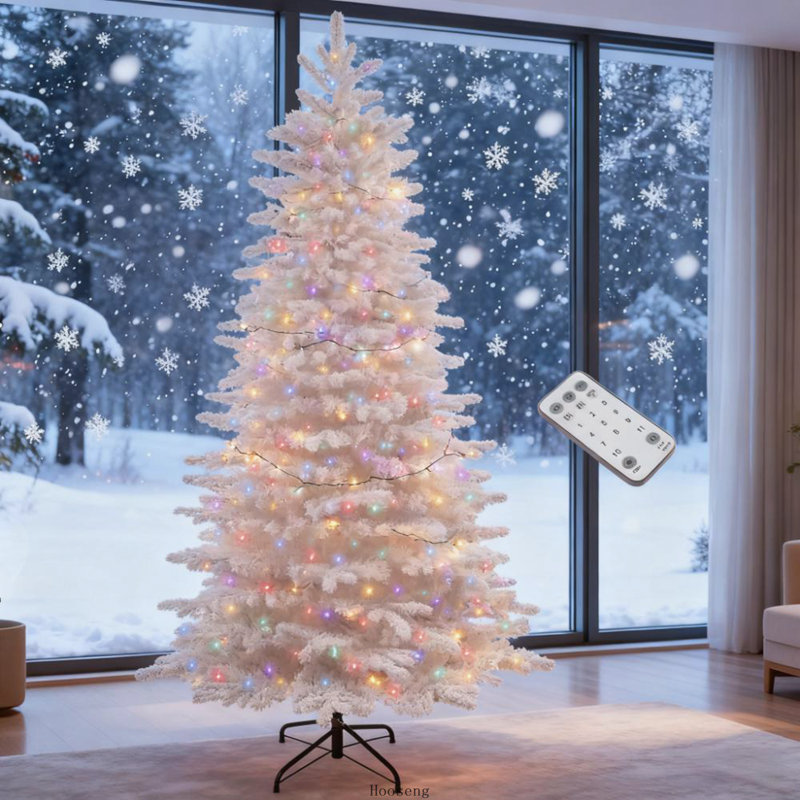 Arbre de Noël artificiel enneigé 7,5 pi