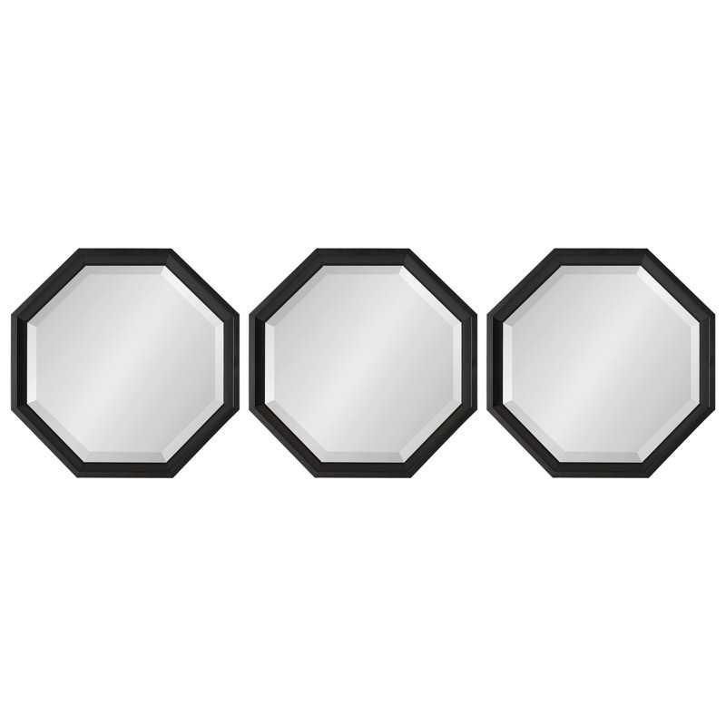 Miroir biseauté Gracey DeSoto, Noir