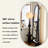 64.96"H Vintage Arched Solid Wood Full-Length Mirror, Floor-Standing Dressing Mirror for Bedroom & Closet