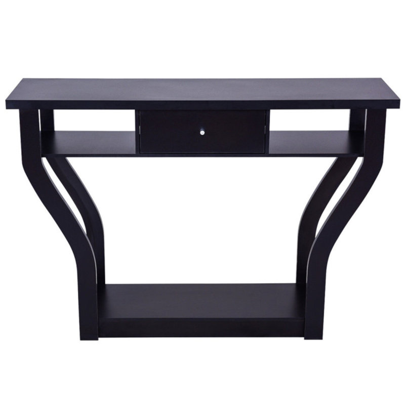 Console 12 po Kylan, Noir mat