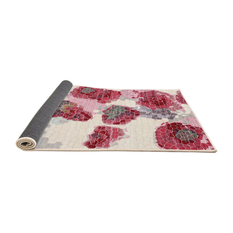 Tapis contemporain rouge, Rectangle 8 pi x 12 pi