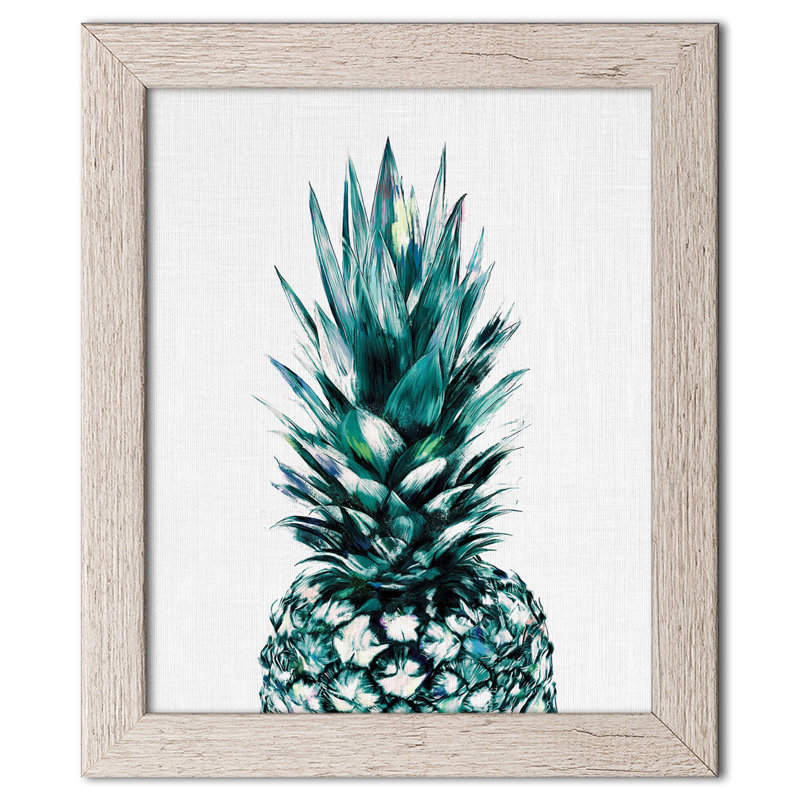 « ananas ii », impression, H 14 po x l 11 po x P 0,75 po, Papier encadré patiné