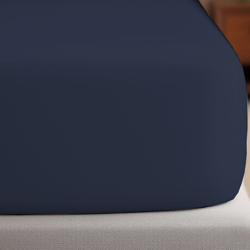 Ensemble de draps luxueux en microfibre de qualité supérieure, Bleu marine