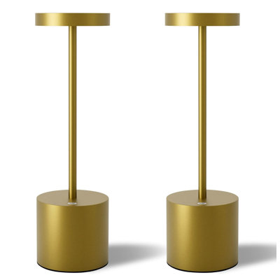 Ensemble de 2 lampes de table DEL sans fil et rechargeables pour l'extérieur