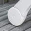 Beya Folding Sun Lounger with Wheels White