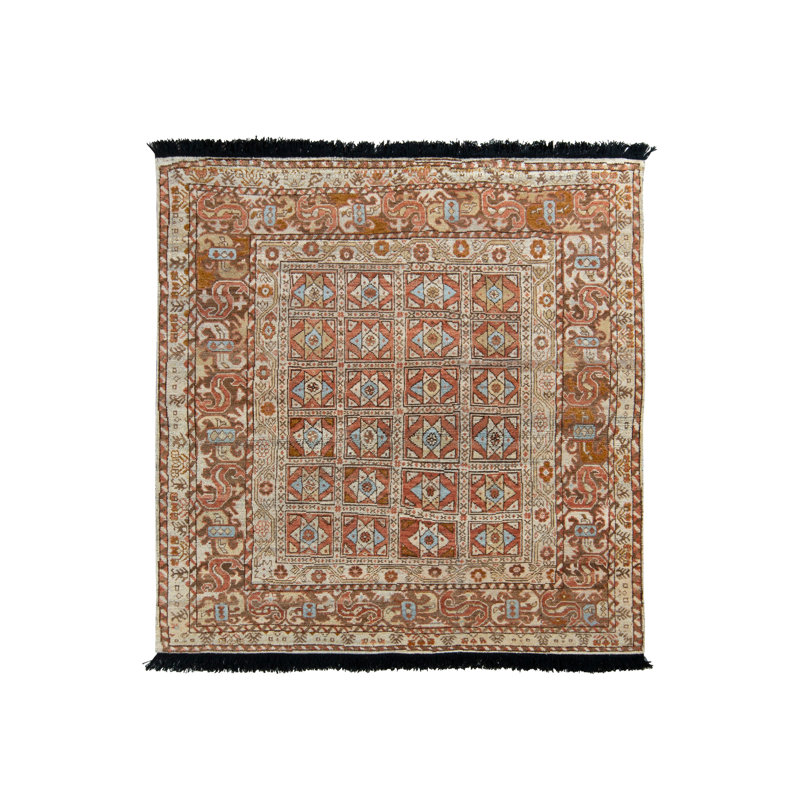 Rug & Kilim’S Tribal Rug In Beige-Brown All Over Geometric Pattern, Rectangle 10' x 14'