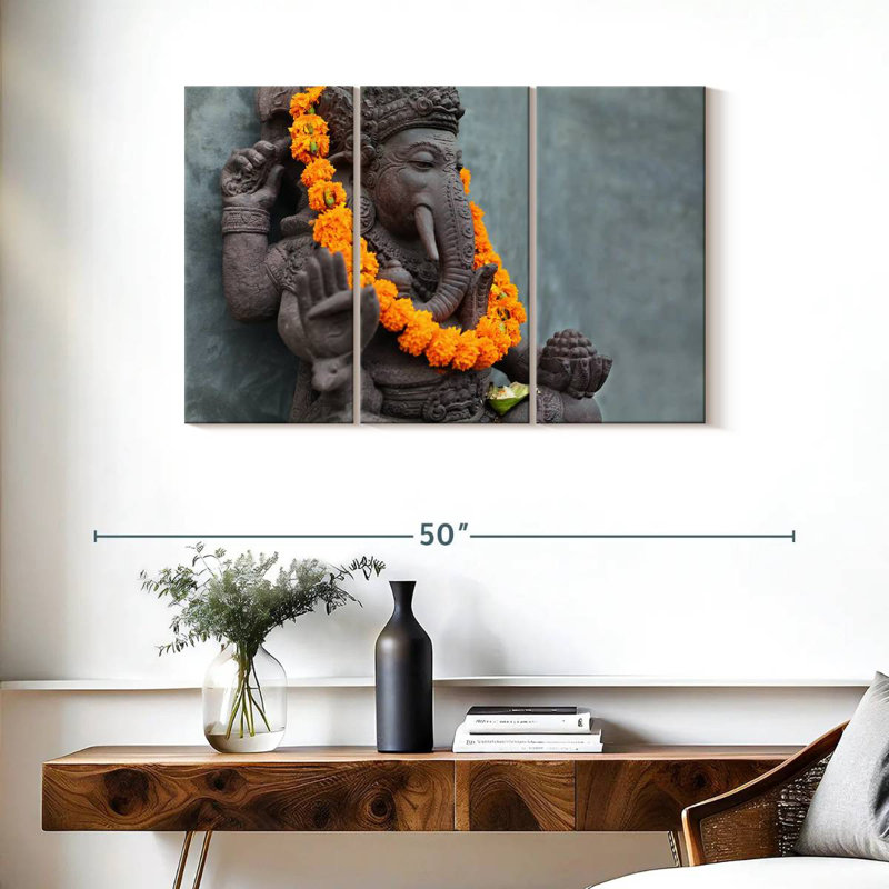 Adella Ganesha Statue, 24" H x 38" W