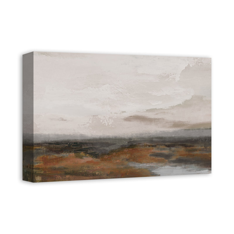 Impression sur toile Moody Riverscape, H 12 po x l 18 po