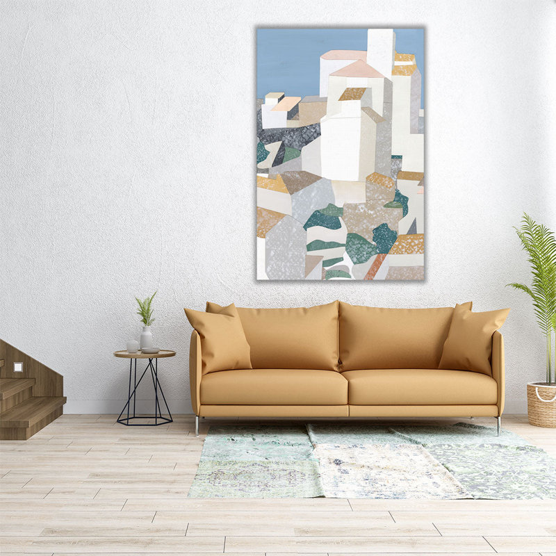 «Tuscan Village I», reproduction d'art sur toile, H 60 po x l 40 po