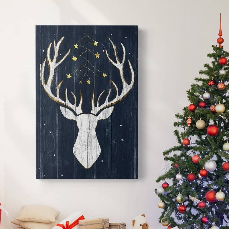 Art des Fêtes de Noël - Toile tendue avec châssis L, H 48 po x l 32 po