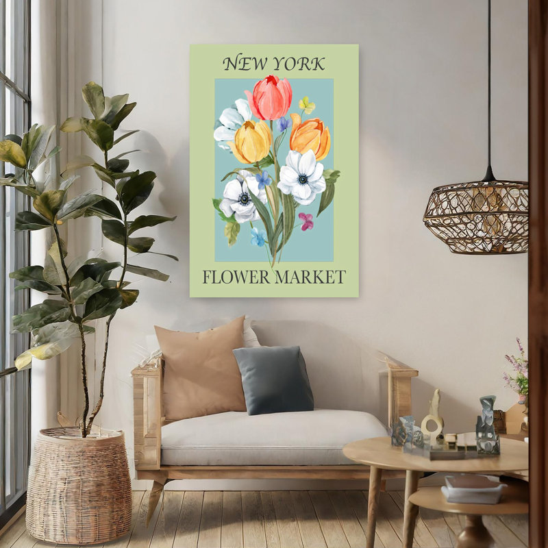 Art mural contemporain de New York, 48" H x 32" W