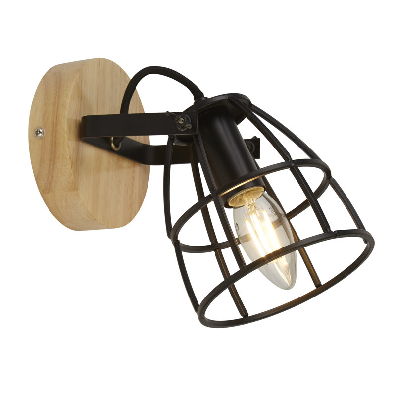 Virgnia Solid Wood Wall Spotlight