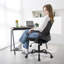 Ergonomic Mesh Home Office Chair with Armrests, Space-Saving Design and Steel Base-1697125967-1679359910