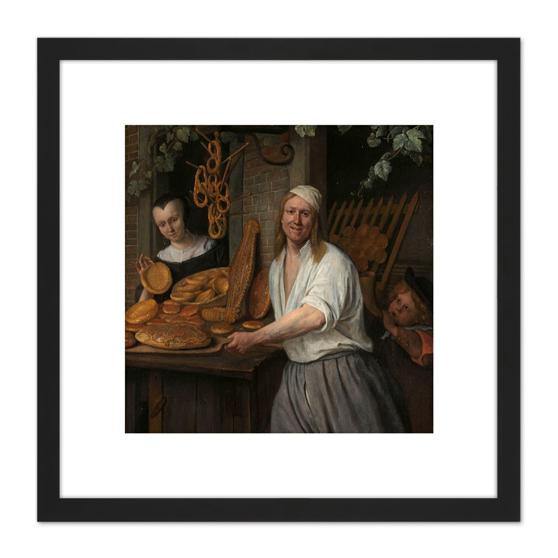 The Baker and Wife Arent Oostwaard 1 Piece Single Picture Frame Painting