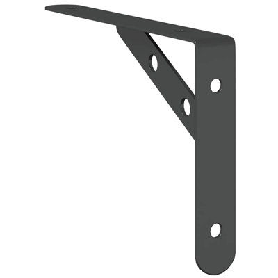 Borough Wharf Shelf Brackets 4 Pcs 15X2.5X11.5 Cm Silver Stainless Steel