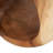 Teak Wood Handmade Brown Side End Accent Table With Abstract Triangle Cutout