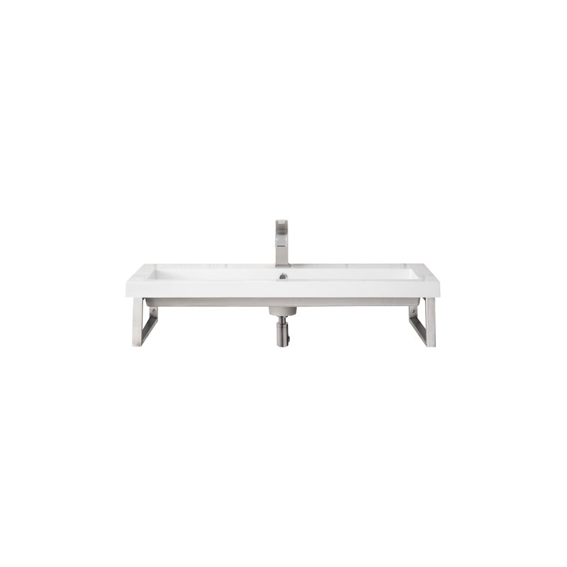 Boston 39.4'' W Single Vanity, Brushed Nickel, 39.4"
