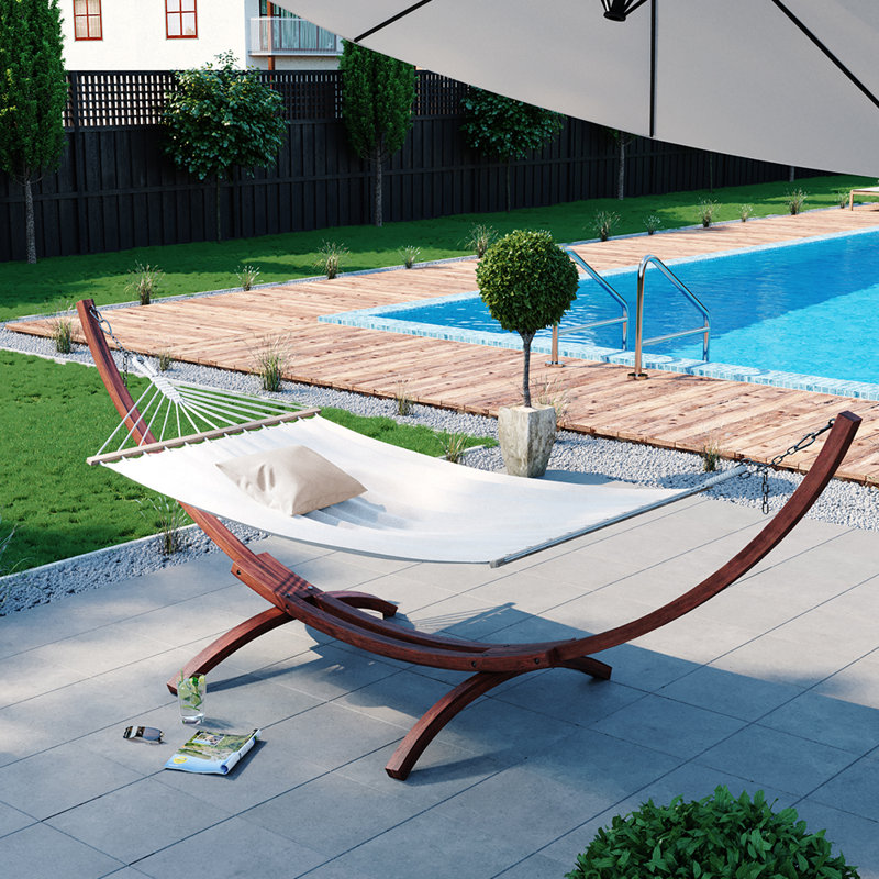 Buffington Hammock with Stand, White