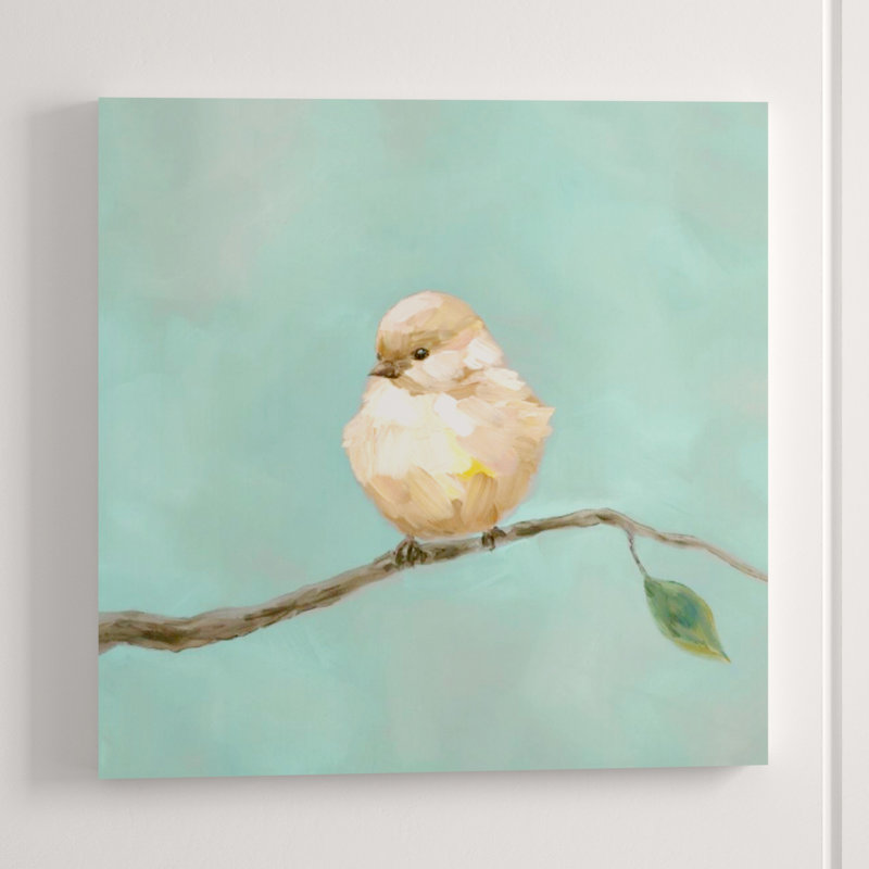 Baby Bird I Painting by Beverly Fuller, 36" H x 36" W, Outdoor