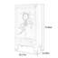 15 Pair Solid Wood Shoe Storage Cabinet