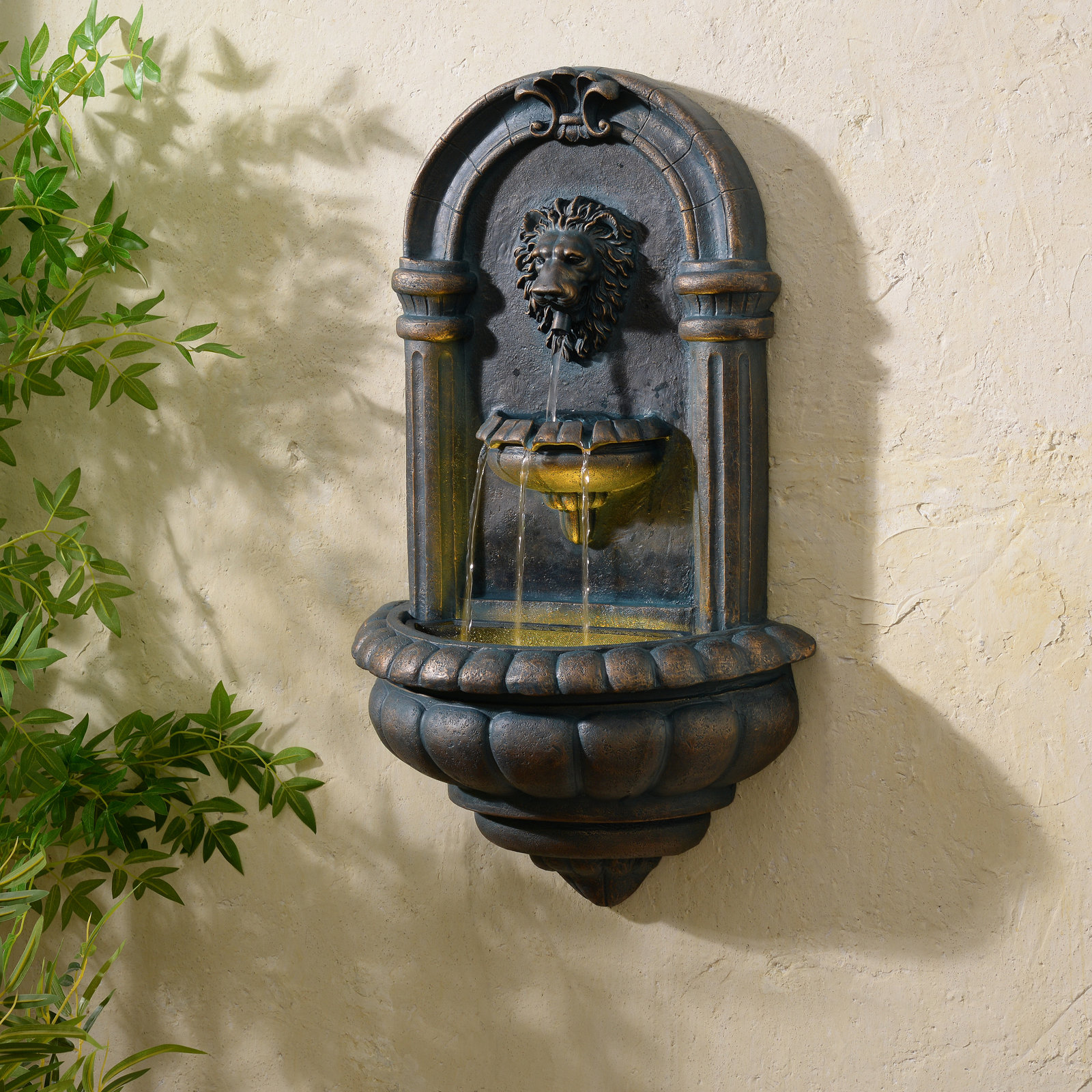 Jowett Tiered Fountain with Pump, Antique Copper
