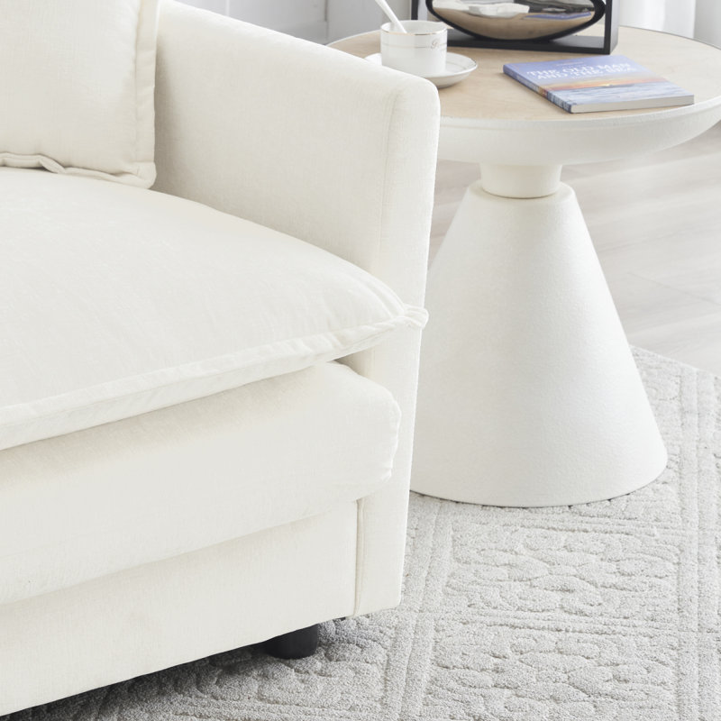 Canapé moderne avec canapé, canapé modulaire à siège très profond, ensemble de 3 pièces, canapé surdimensionné, canapé 3 places, causeuse et canapé simple, chenille