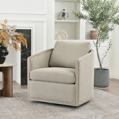 Fauteuil demi-tonneau pivotant de 30 po Holl