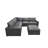 Rnabridgecruzchester Top-Grain Leather Large Seating Modular Sectional-522704362