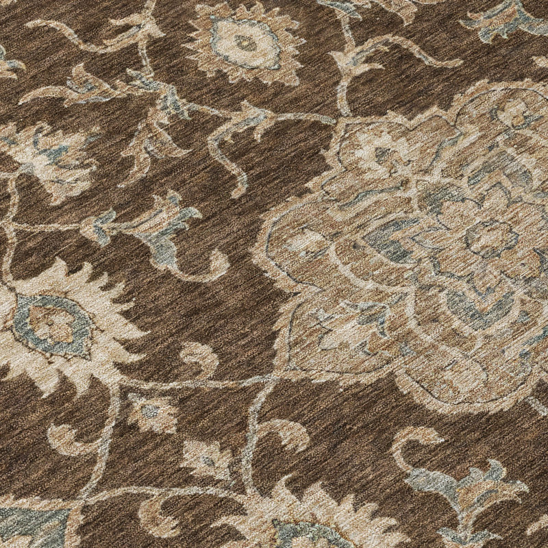 Tapis Chantille ACN3077 Global, lavable à la machine, intérieur/extérieur, Café, 2 pi 6 po x 3 pi 10 po