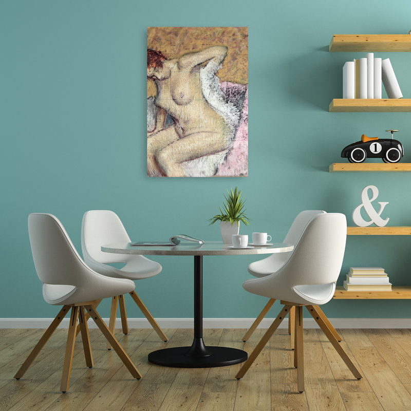 Après le bain, impression d'art mural abstrait contemporain impressionniste, H 36 po x l 24 po