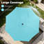 Parasols de patio solaires 10 pi avec lumières-1380956157