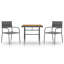 Jarret 2 - Person Acacia Patio Dining Set with Square Table-889581863