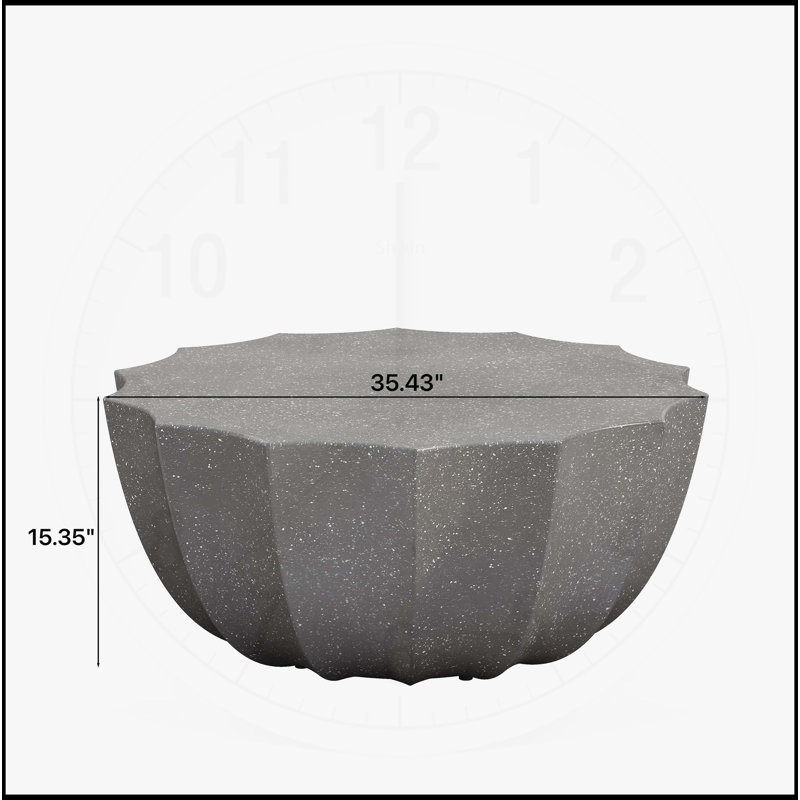 35.43" Waterproof Coffee Table, Gray