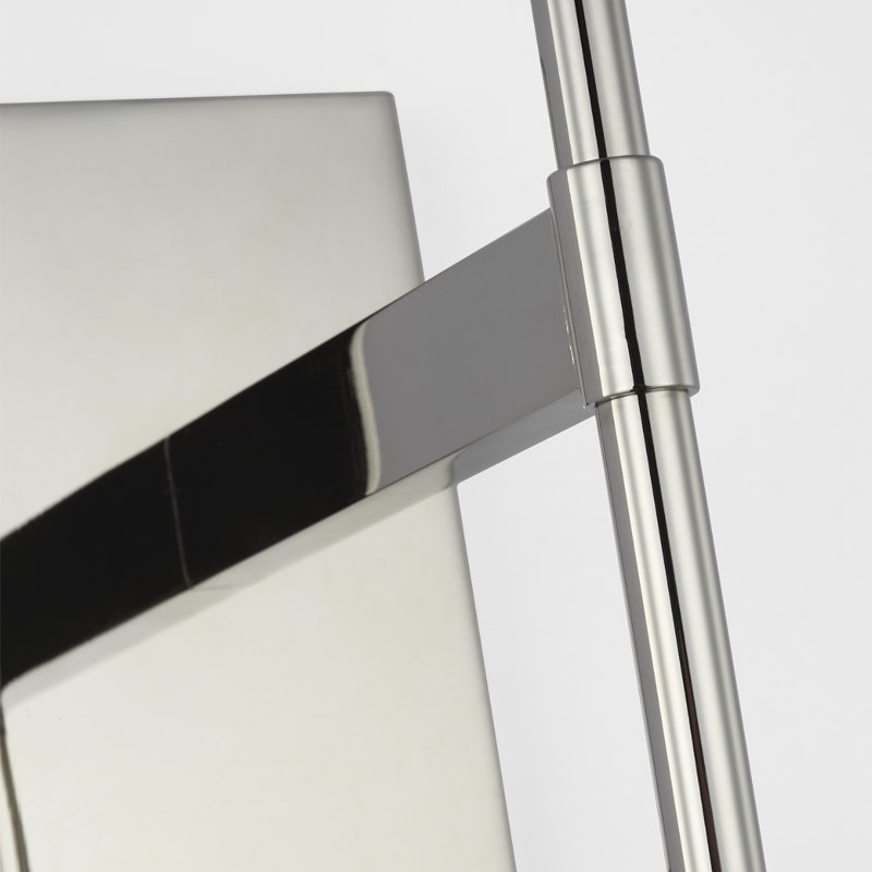 Waterford Blaze Sconce with Clear Crystal, 13.75" H x 5.75" W x 7.75" D, Polished Nickel