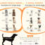 Grande table de cage pour chien, l 47 po x P 23,5 po x H 35 po, conçue pour les chenils lourds et les petits chiens