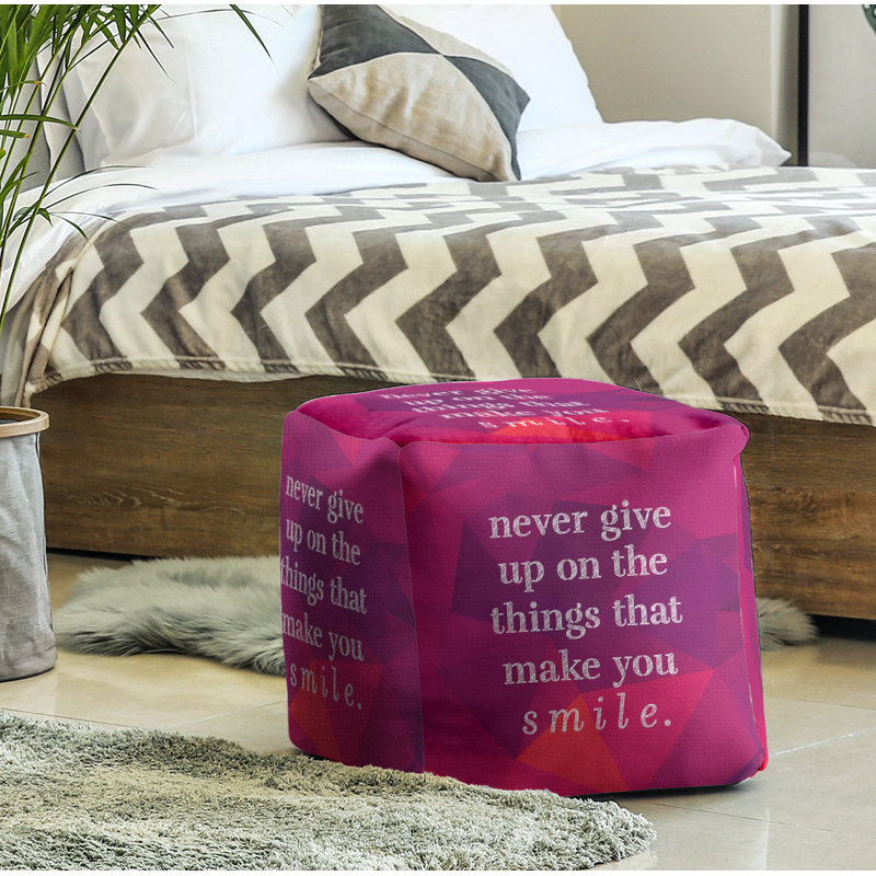 Repose-pieds cube, Rubellite